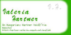 valeria hartner business card